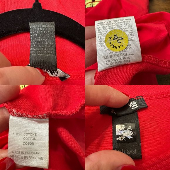 Just Cavalli Beachwear Red Palm Tree Tee - Picture 7 of 10